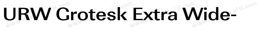 URW Grotesk Extra Wide字体转换